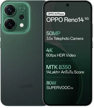 OPPO Reno14 5G (Forest Green, 256 GB)  (8 GB RAM)